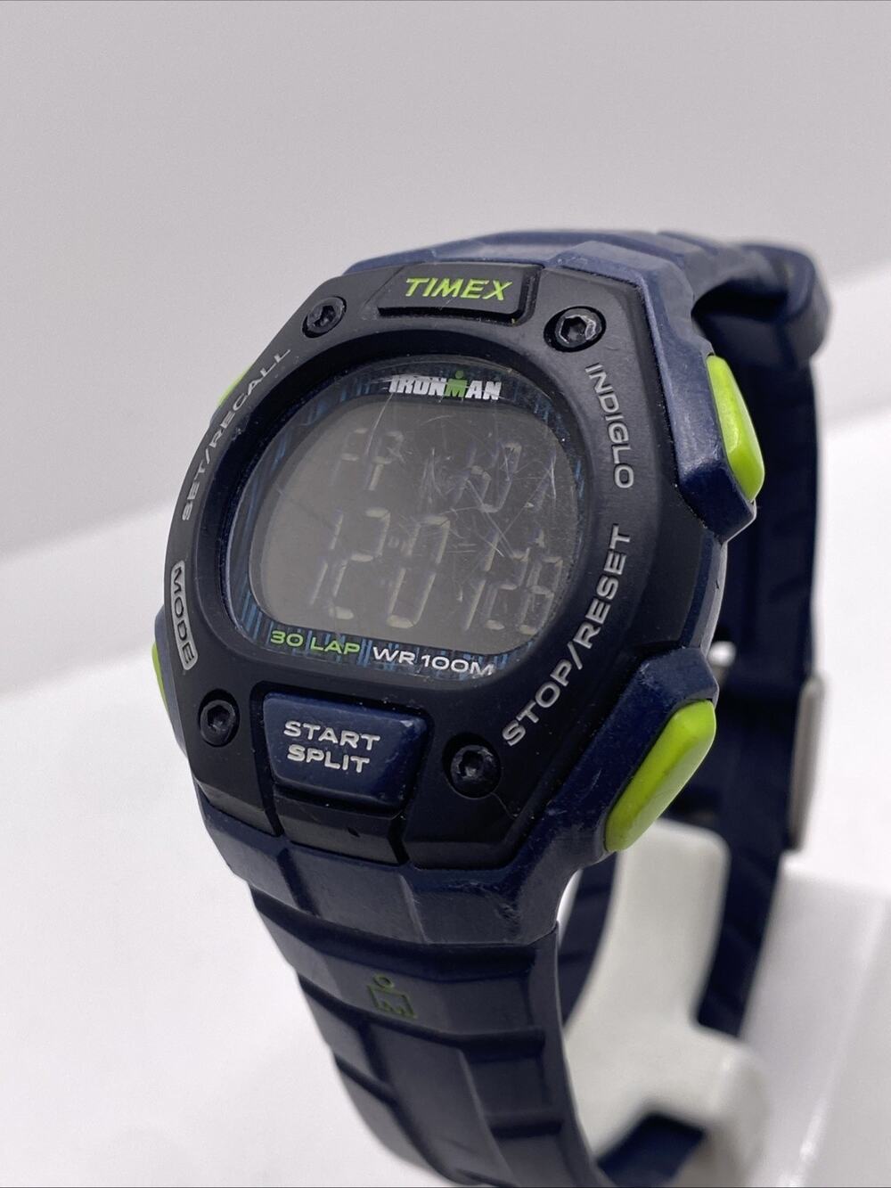 Timex Ironman Indiglo Mens Sports Watch Worn Face Works New Battery